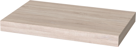 00722 Полка навесная / настенная, дуб беленый, 40x25 см