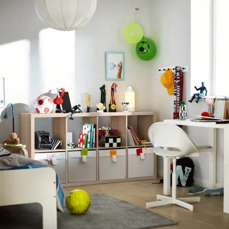 00654 Стеллаж, 77х147х38 см, дуб беленый