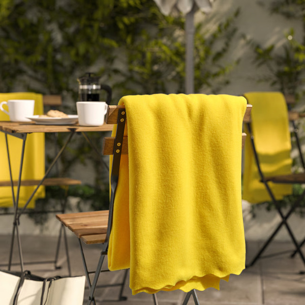 40598648 Плед, ярко-желтый, 130x170 см