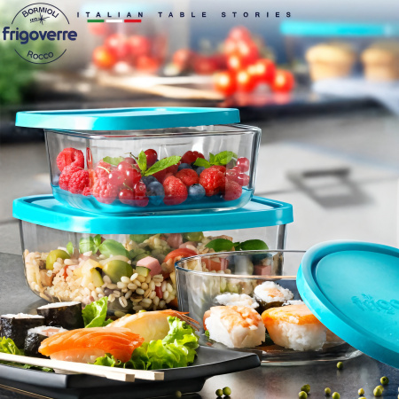 388910 Контейнер для продуктов, квадратной формы/стекло, 3.37 л, 22х22 см