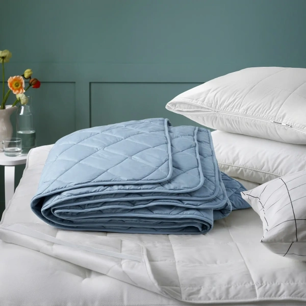 10544483 Одеяло легкое, голубой, 150x200 см