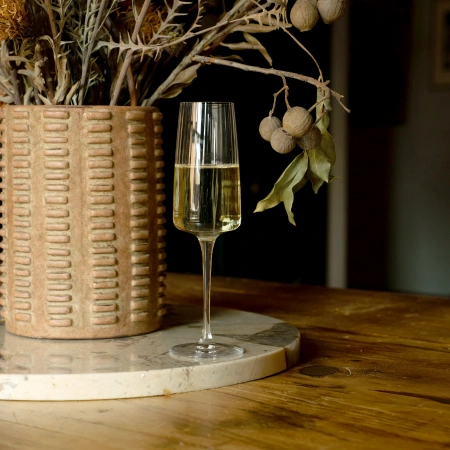 365752-4 Набор бокалов для шампанского, прозрачное стекло, 262 мл, 4 шт