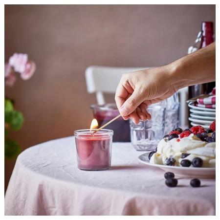 80502111 Ароматическая свеча в стакане, Ягоды/красный, 20 ч