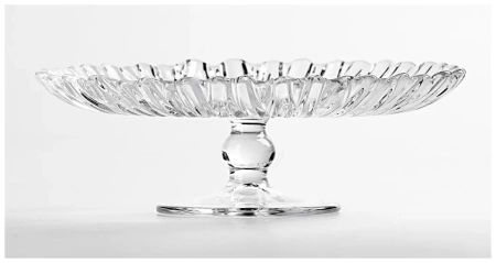 95832 Блюдо сервировочное на ножке, прозрачный, 31.5 см