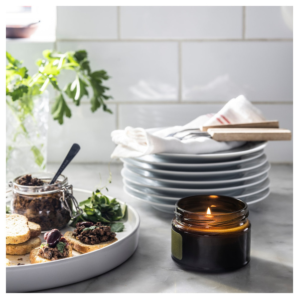 30538872 Ароматическая свеча с крышкой, весенние травы/мед коричневый, 20 часов