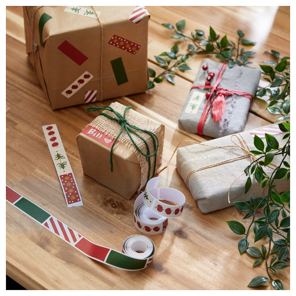 90560898 Наклейки, Рождественские темы, 2 рулона