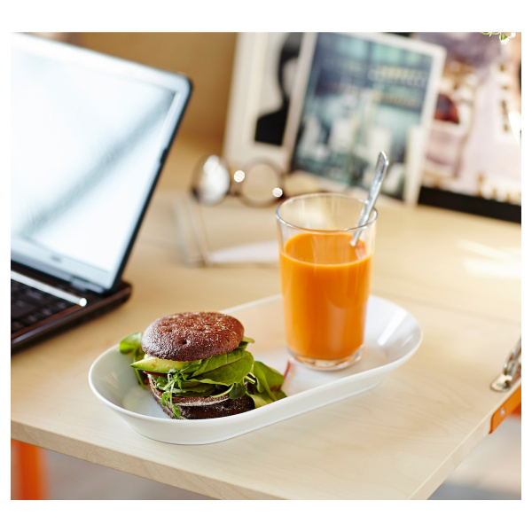 90372581 Блюдо, белый, 37x17 см