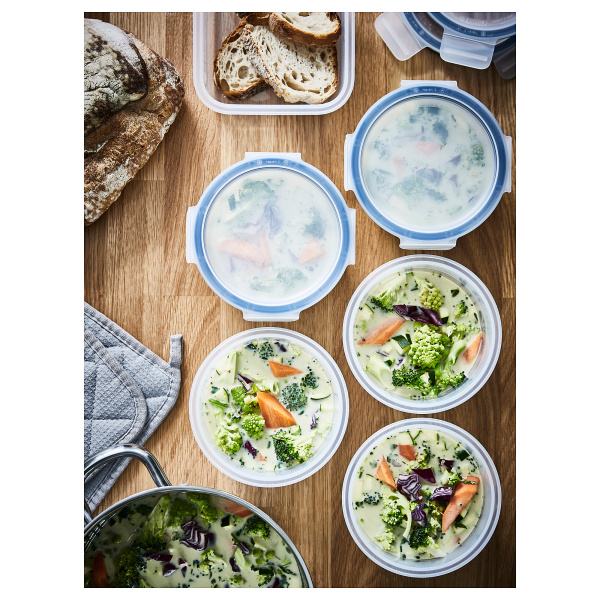 79269104 Контейнер для продуктов с крышкой, круглый / пластик, 750 мл