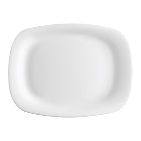 431242-6 Набор сервировочных тарелок, белый, 21.5х16.5 см