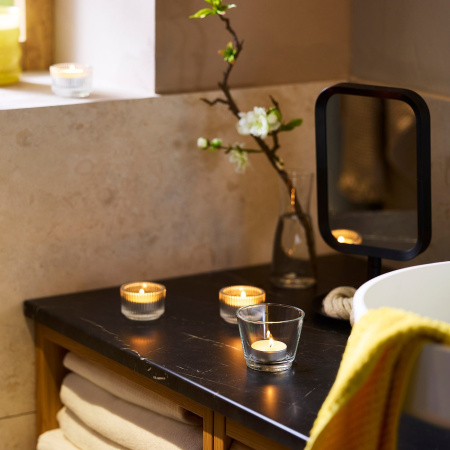 00608692 Свеча греющая ароматическая, цитрусовые цветы/светло-желтый, 3,5 часа, 30 шт.