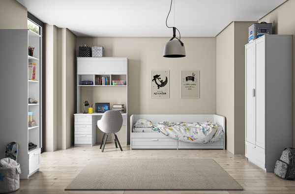 724858 Стол письменный 3S, белый, 120,4x76,6x60 см