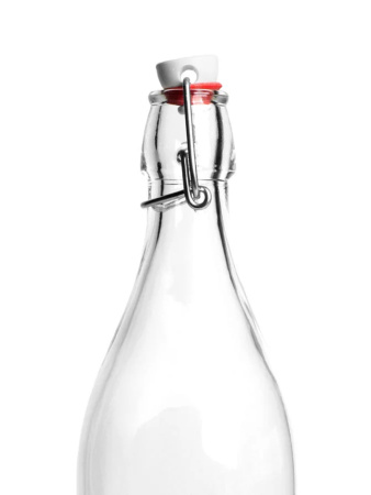 666261 Бутылка с бугельным замком, прозрачное стекло, 0,5 л