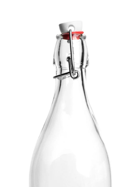 666261 Бутылка с бугельным замком, прозрачное стекло, 0,5 л