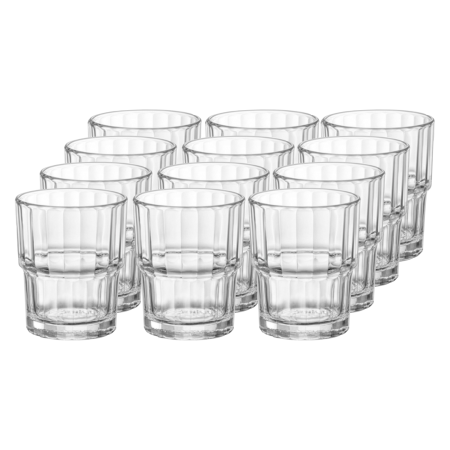 470182-12 Набор стаканов, прозрачное стекло, 200 мл, 12 шт