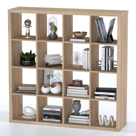 00685 Стеллаж, 147х147х38 см, дуб беленый