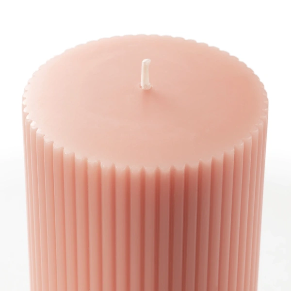 20370533 Формовая свеча, ароматическая, душистый горошек/светло-оранжевый, 10 см