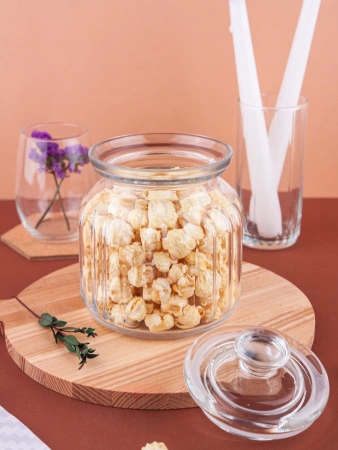 96374 Банка с крышкой, прозрачное стекло, 900 мл