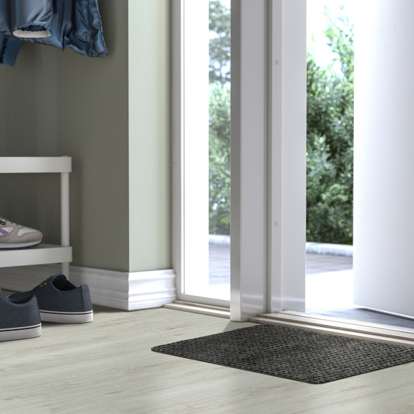 00582852 Придверный коврик, серый, 38х58 см