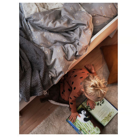 30508021 Пододеяльник и наволочка, разноцветный цветочный узор, 150x200 / 50x60 см