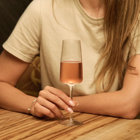 365752-4 Набор бокалов для шампанского, прозрачное стекло, 262 мл, 4 шт