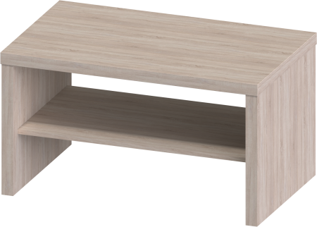 00814 Журнальный стол, дуб беленый, 82x50x45 см