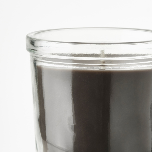 00502365 Ароматическая свеча в стакане, костер/серый, 20 ч