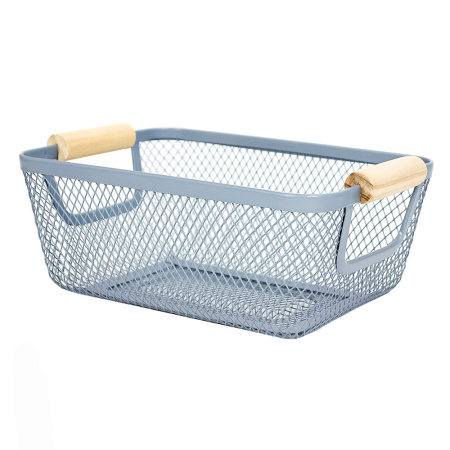 DA1841A Корзина с ручками, синий, 25 х 17 х 10 см
