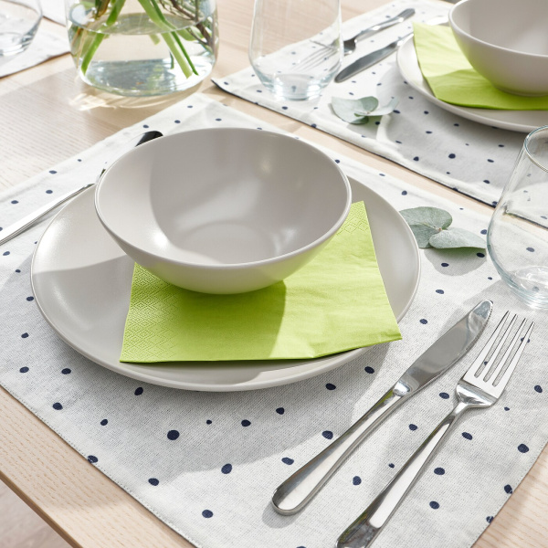 20542266 Салфетка бумажная, светло-зеленый, 33x33 см, 50 шт