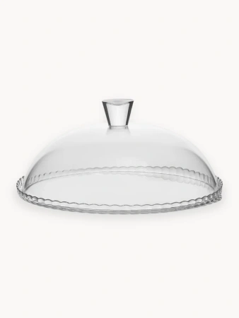 95198 Блюдо сервировочное с крышкой, прозрачный, 32 см