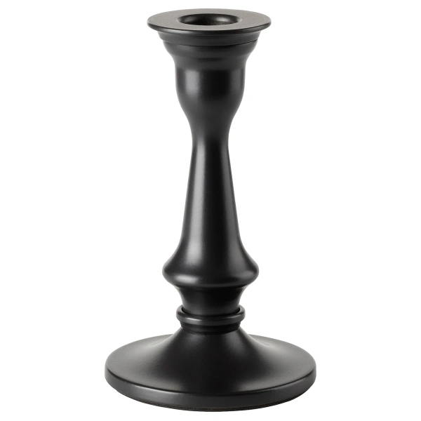 90497939 Подсвечник, серый, 15 см