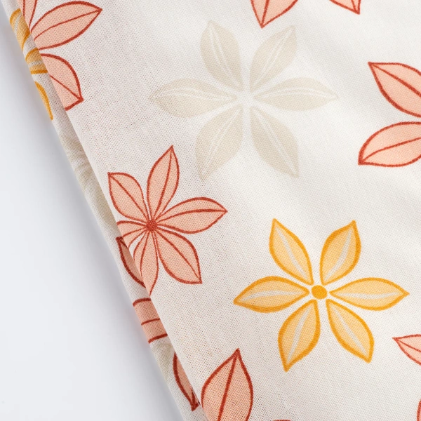 00519785 Пододеяльник и наволочка, цветок, 150x200/50x70 см