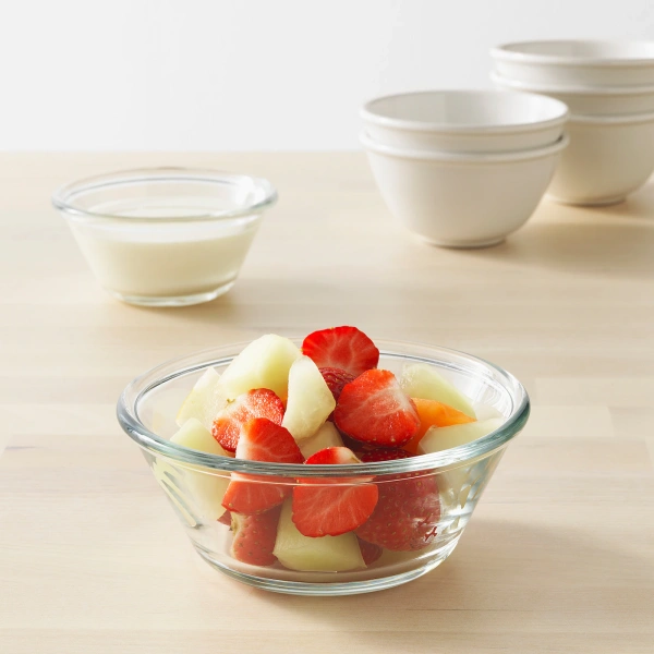 80373208 Миска, прозрачное стекло, 15 см