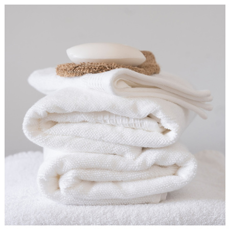 80598104 Ароматическая свеча в стакане, аромат свежего белья/белый, 20 ч