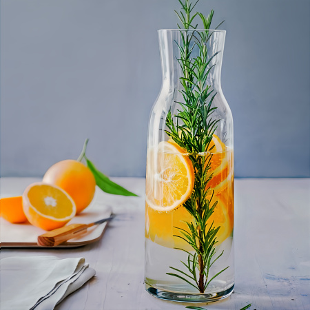 125160 Графин с пробкой, прозрачное стекло, 1.1 л