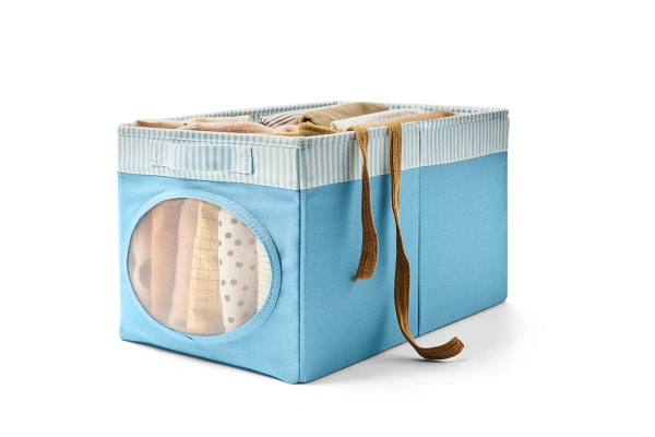 20421325 Коробка, синий, 25x37x22 см