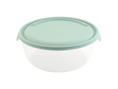 P1FO005 Контейнер пластиковый с крышкой, круглый, разноцветный, 3 л