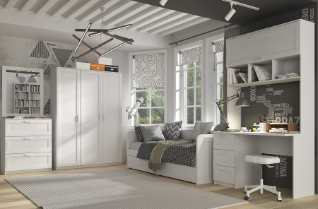 724858 Стол письменный 3S, белый, 120,4x76,6x60 см