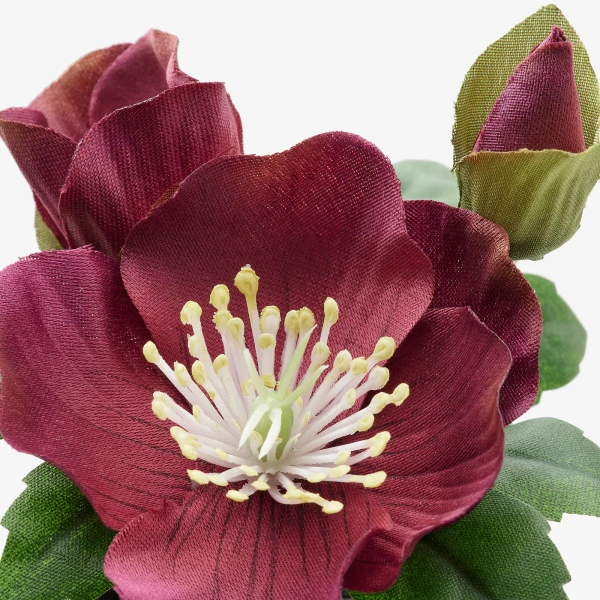 30496631 Искусственное растение в горшке,3шт, д/дома/улицы зеленый/красный, 6 см