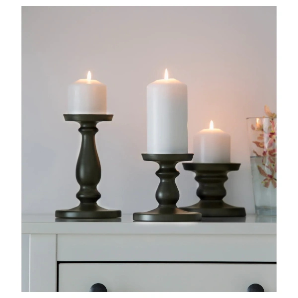 30380447 Подсвечник для форм. свечи, серый, 13 см