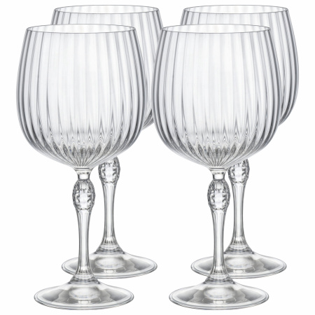 122128-4 Набор бокалов для коктейля (Джин-Тоник), прозрачное стекло, 740 мл, 4 шт