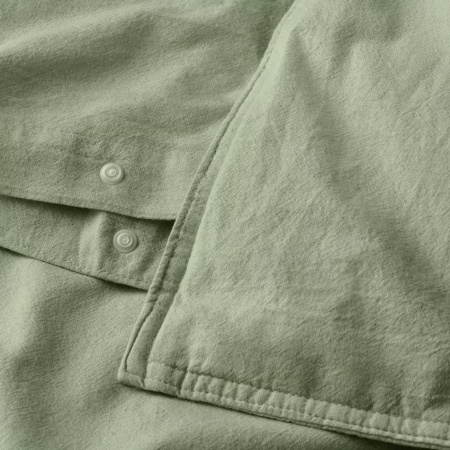 00585153 Пододеяльник и 2 наволочки, серо-зеленый, 200x200 / 50x60 см