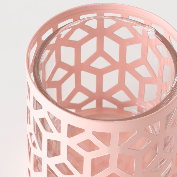 40518562 Подсвечник, розовый, 7 см
