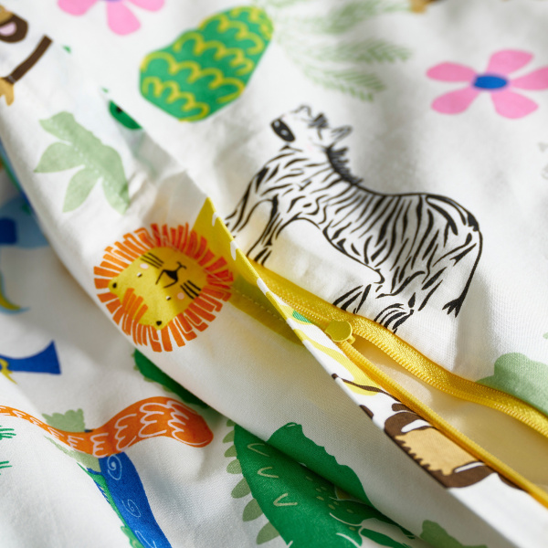 20595293 Пододеяльник и наволочка, разноцветный, 150x200 / 50x60 см