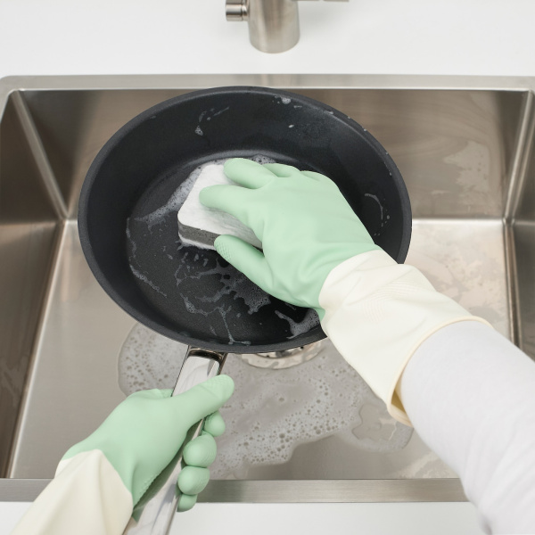 60476783 Хозяйственные перчатки, зеленый, S