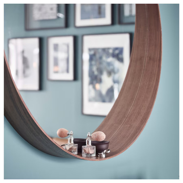 30446896 Зеркало, шпон ореха, 60 см