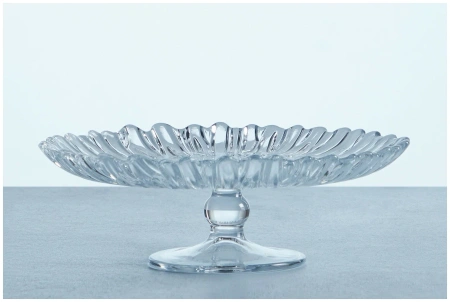 95832 Блюдо сервировочное на ножке, прозрачный, 31.5 см