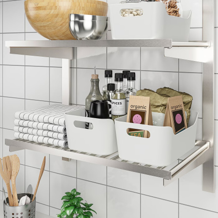 20546467 Контейнер, белый, 24x17 см