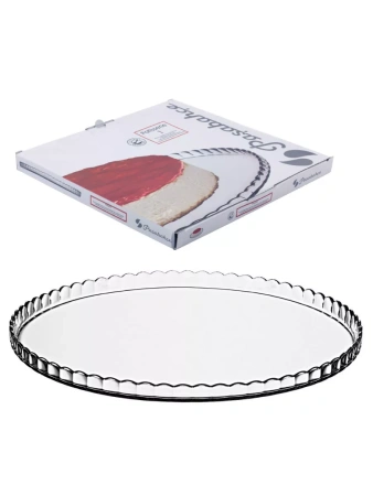 50033801 Блюдо сервировочное, прозрачный, 28 см