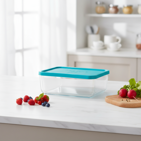 335150 Контейнер для продуктов, прямоугольной формы/стекло, 3.71 л, 26х21 см