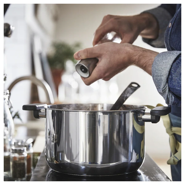 80463713 Кастрюля с крышкой, стекло / нержавеющая сталь, 5 л